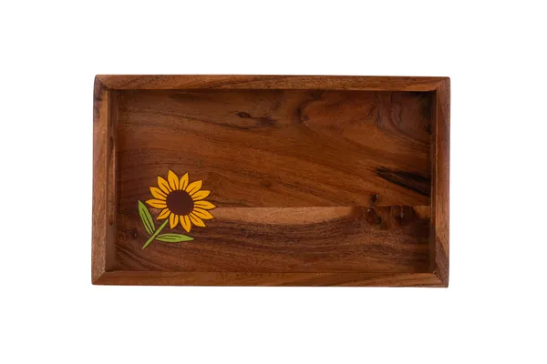 Wooden_Sunflower_Design_Decorative_Serving_Tray