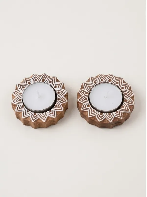 Wooden_Sunburst_Design_Tealight_Candle_Stand_-_Pack_Of_2