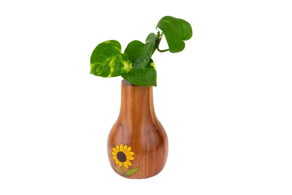 Wooden_Sunflower_Print_Bulb_Shaped_Vase