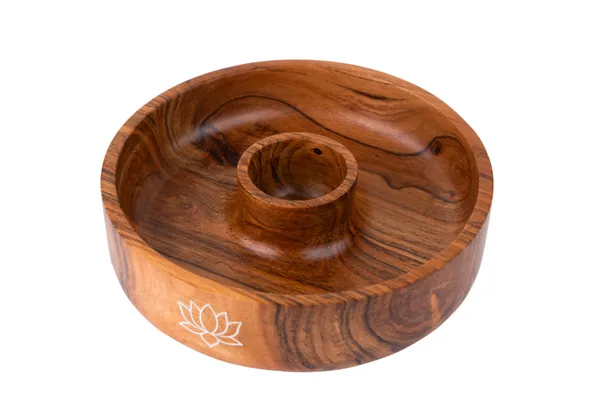 Wooden_Lotus_Design_Chip_And_Dip_Bowl