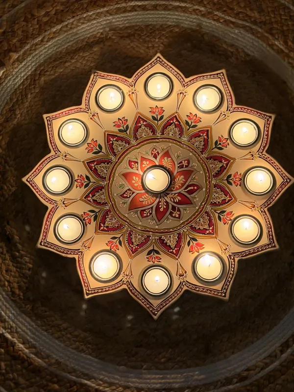 Lotus_Mandala_Rangoli_Tealight
