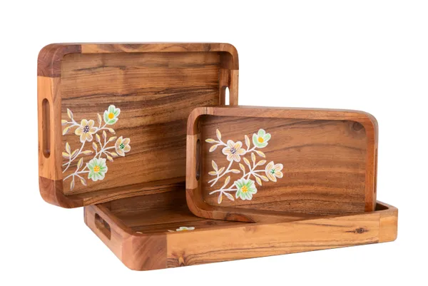 Wooden_Floral_Hand_Painted_Serving_Tray_Set_Of_3