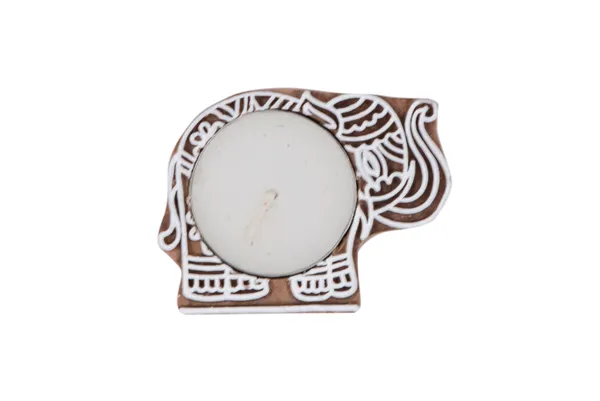 Wooden_Elephant_Printed_Tealight_Candle_Stand_-_Pack_Of_2