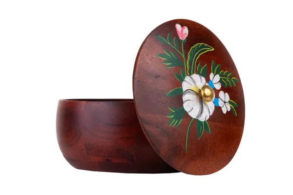 Hand-Painted_Wooden_Round_Roti_Box_With_Floral_Design