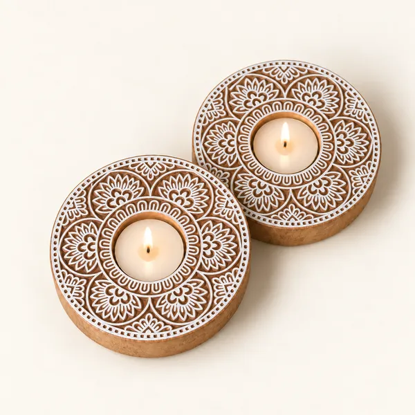 Shwet_Pushp_–_Wooden_Tealight_Holder_Set