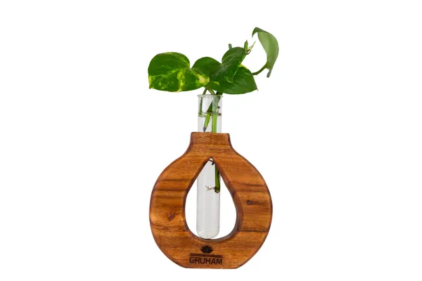 Wooden_Circular_Plant_Holder_With_Glass_Vase_Insert