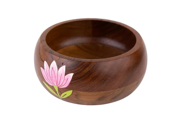 Brown_Wood_Hand_Painted_Lotus_Design_Round_Bowl