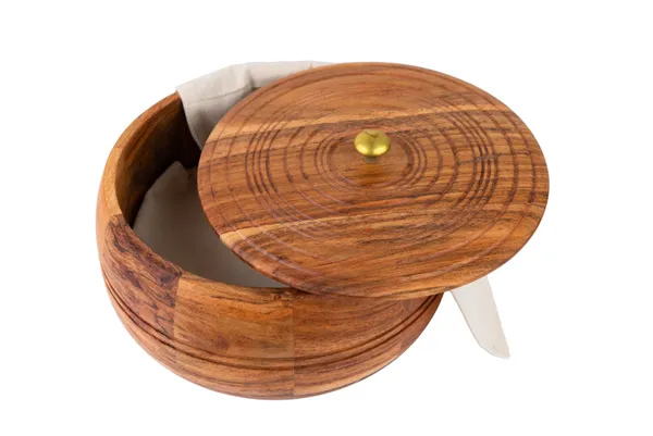 Wooden_Round_Roti_Box_With_Brass_Knob