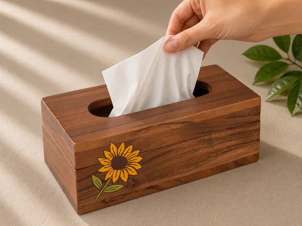 Wooden_Sunflower_Design_Tissue_Box_Holder