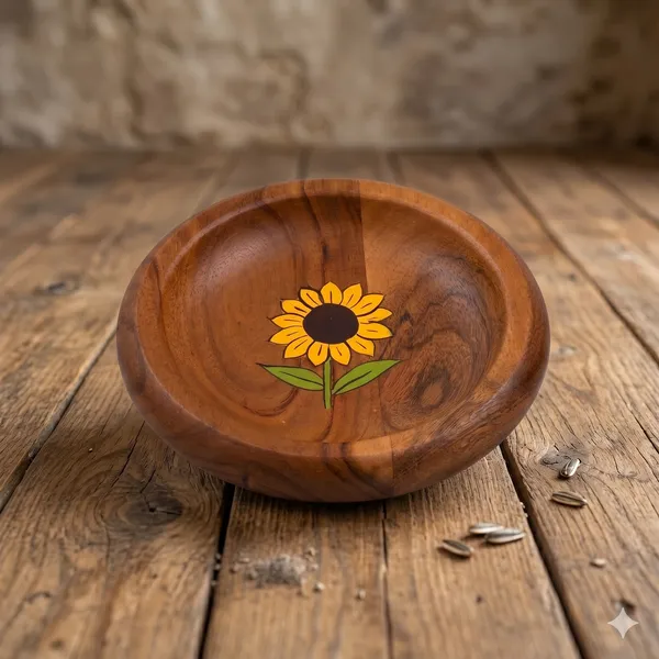 Wooden_Round_Serving_Tray_With_Hand_Painted_Sunflower_Design