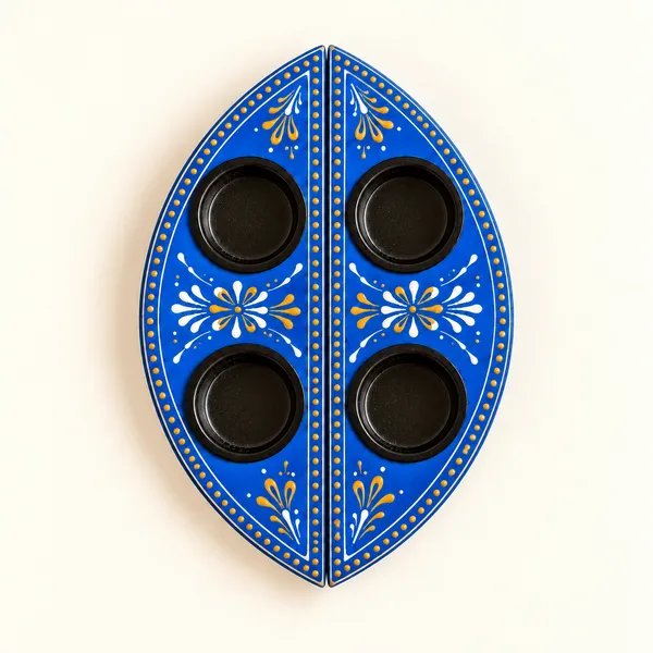 Neel_Parnika__Hand-Painted_Wooden_Tealight_Holder_Set