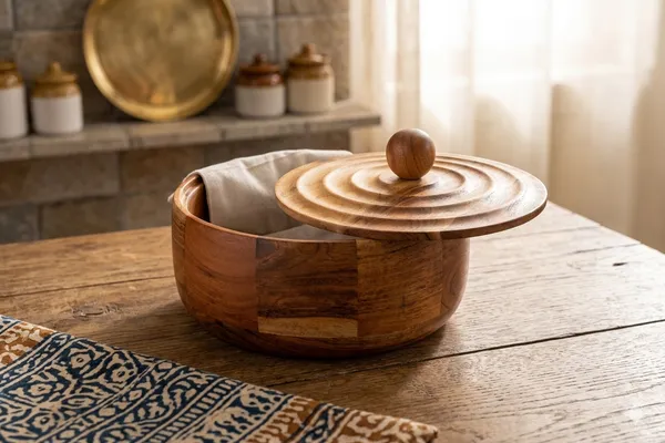 Wooden_Round_Roti_Box_With_Lid_and_Free_Roti_Cloth