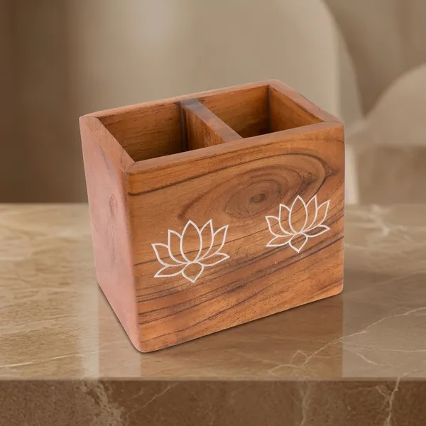 Wooden_Lotus_Design_Spoon_And_Cutlery_Holder