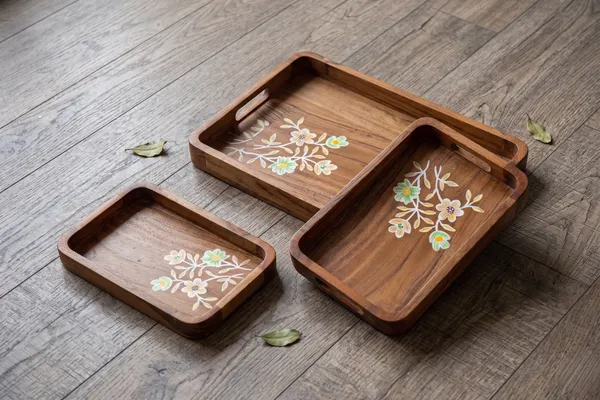 Wooden_Floral_Hand_Painted_Serving_Tray_Set_Of_3
