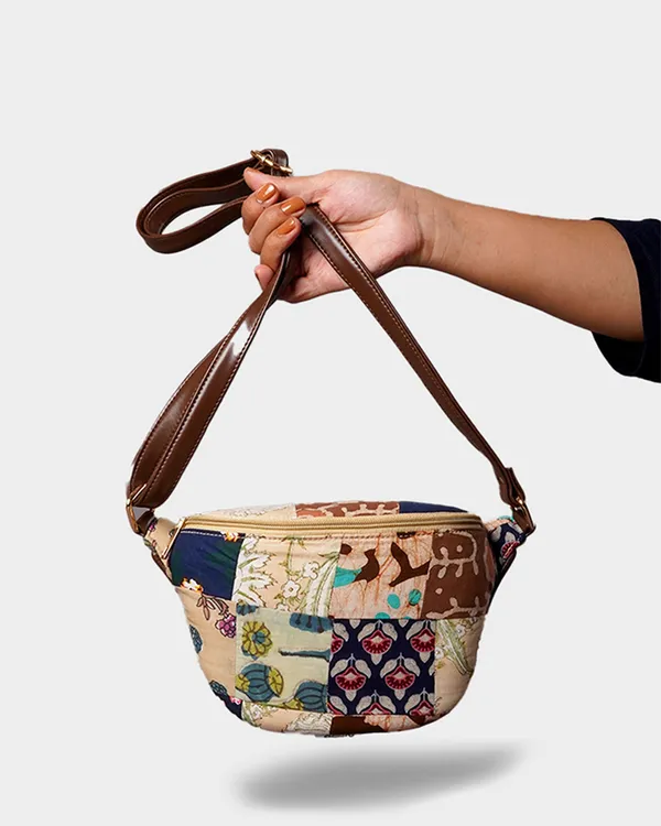 Patchwork_Convertible_Sling_Bag_Fanny_Pack