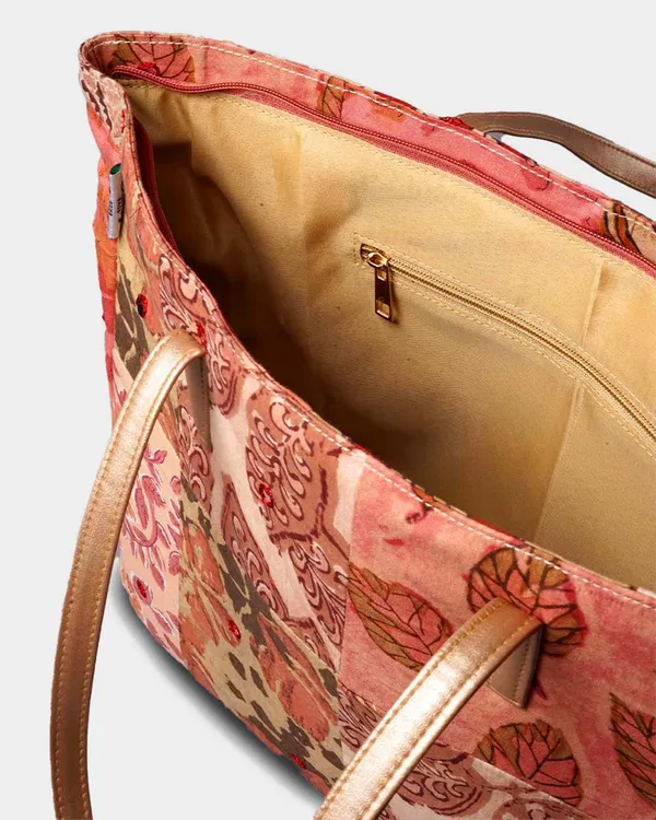 Dusty_Rose_Patchwork_Tote_Bag_With_Gold_Handles