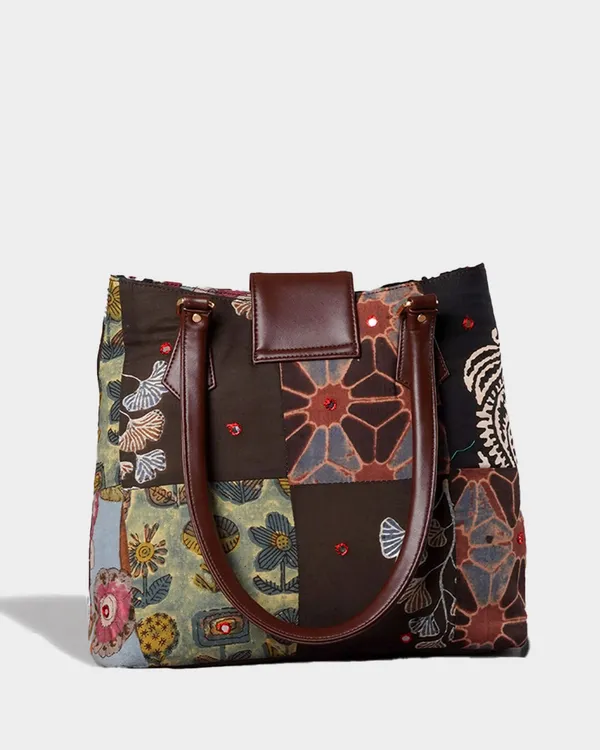 Handcrafted_Patchwork_Tote_Bag_With_Faux_Leather_Handles