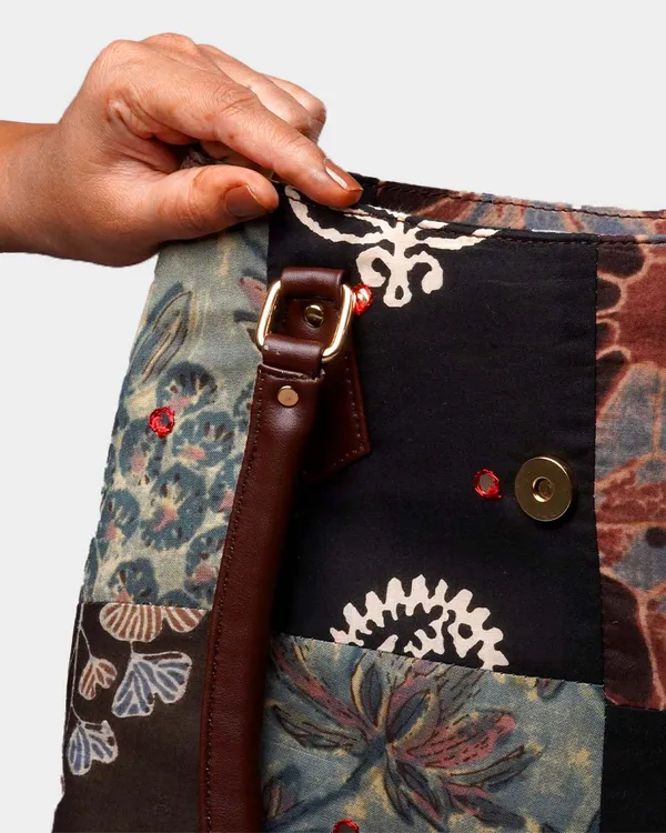 Handcrafted_Patchwork_Tote_Bag_With_Faux_Leather_Handles
