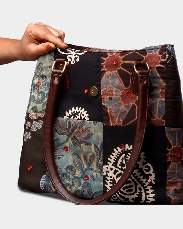 Handcrafted_Patchwork_Tote_Bag_With_Faux_Leather_Handles