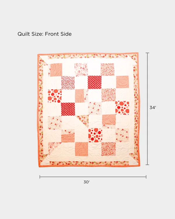 Sweet_Apricot_Blooms_Baby_Quilt