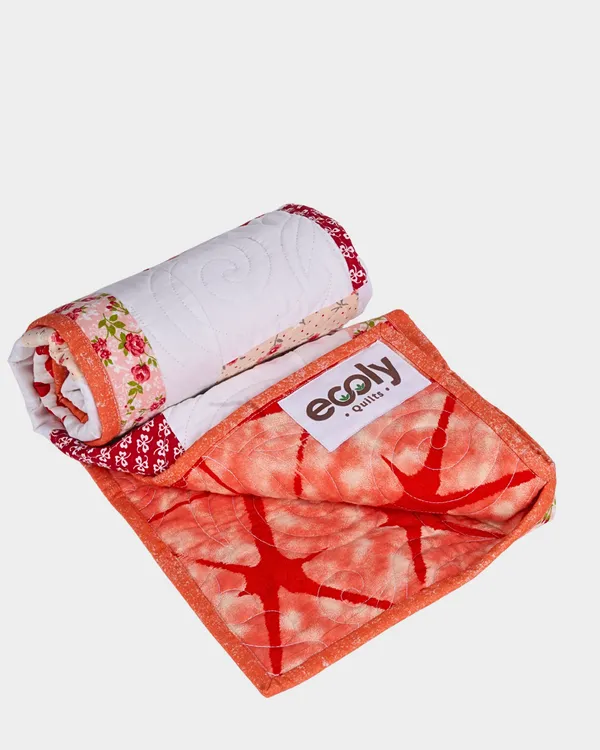 Sweet_Apricot_Blooms_Baby_Quilt