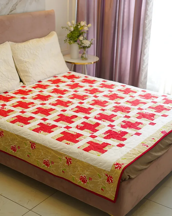 Crimson_Lattice_Cotton_Bedquilt_Floral_Border_Edition