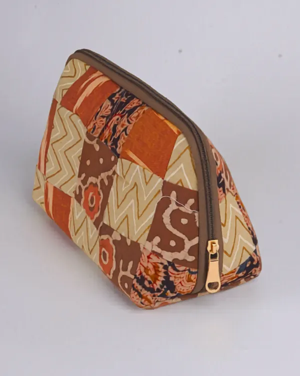 Earthy_Rust_Ochre_Quilted_Pouch