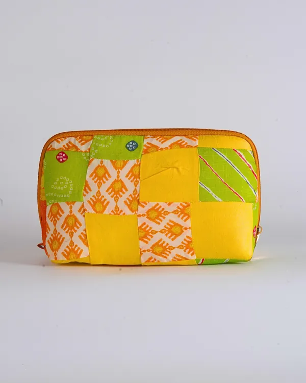 Sunny_Yellow_Lime_Quilted_Pouch