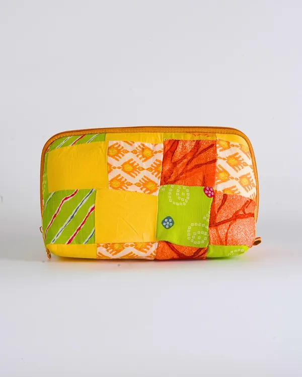 Sunny_Yellow_Lime_Quilted_Pouch