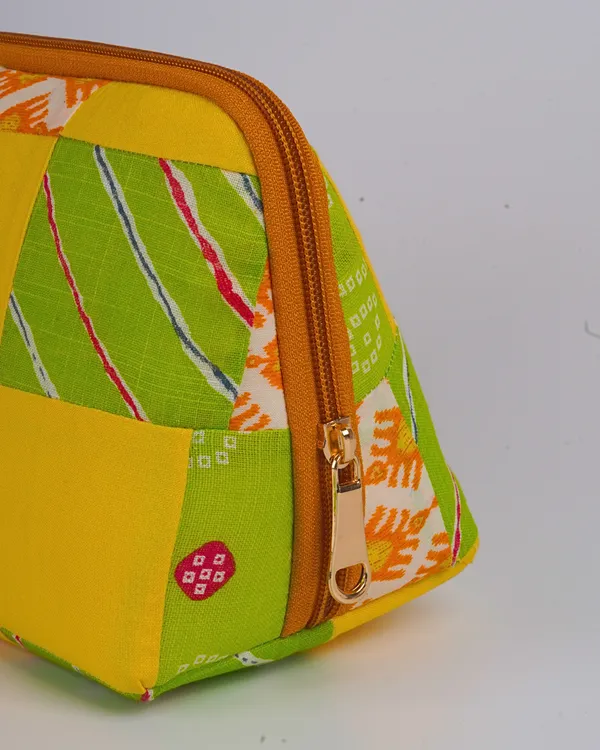 Sunny_Yellow_Lime_Quilted_Pouch