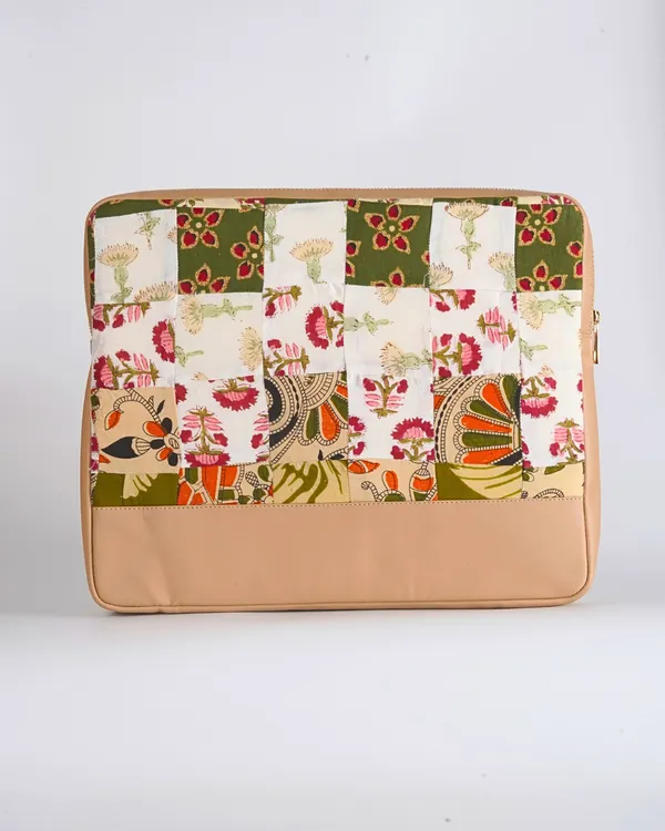 Sage_Earth_Tone_Patchwork_Laptop_Bag