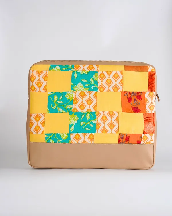 Marigold_Turquoise_Patchwork_Laptop_Bag