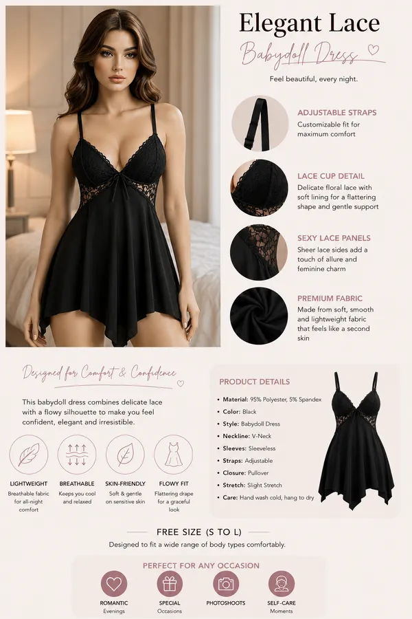 Black_Lace_Babydoll_Dress_For_Women