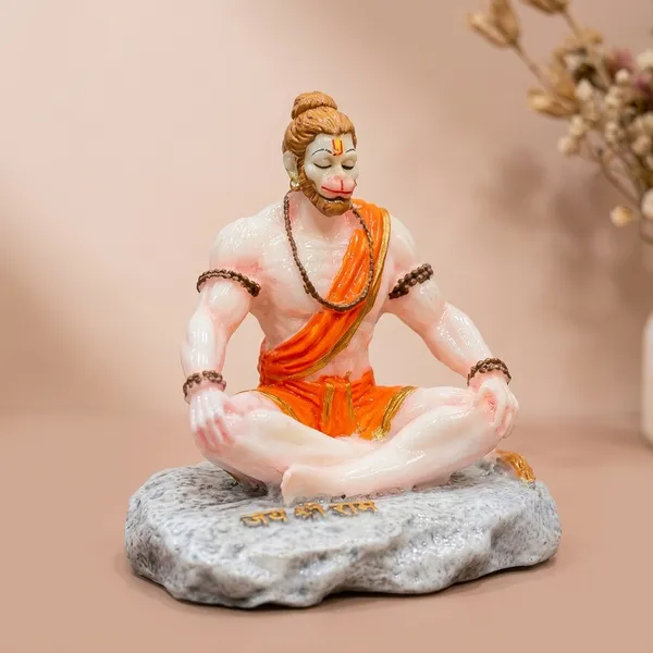 Meditating_Hanuman_Idol_Car_Dashboard_Figurine_Resin