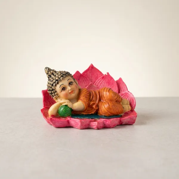 Resin_Spiritual_Reclining_Baby_Buddha_Pink_Lotus_Figurine