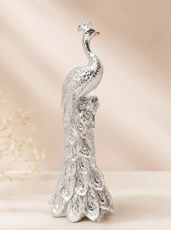 Royal_Silver_Peacock_Decorative_Figurine