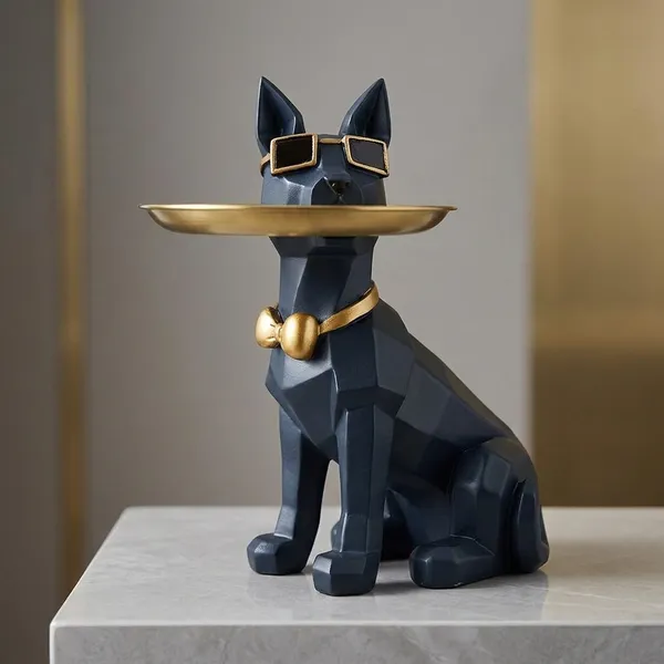 Resin_Decorative_Black_Gold_Egyptian_Cat_Tray_Holder
