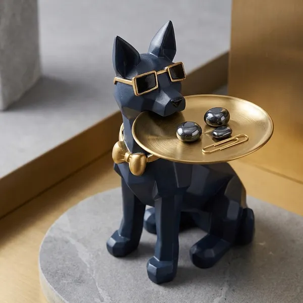 Resin_Decorative_Black_Gold_Egyptian_Cat_Tray_Holder