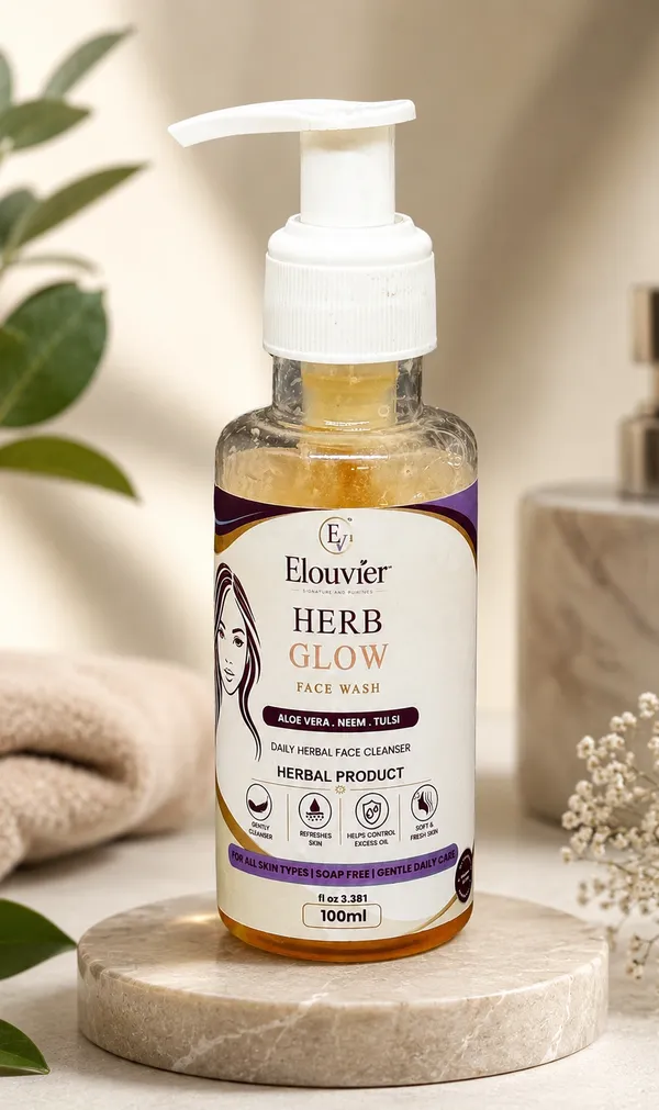 Elouvier_Herb_Glow_Neem_Tulsi_Aloe_Vera_Face_Wash