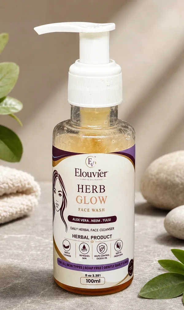 Elouvier_Herb_Glow_Neem_Tulsi_Aloe_Vera_Face_Wash
