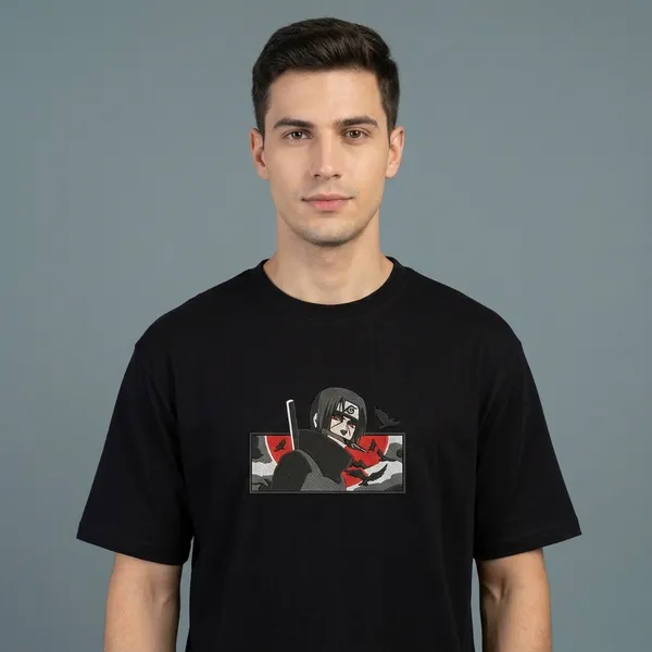 Black_Pure_Cotton__Itachi_Uchiha_Naruto_Embroidered_Round_Neck_T-Shirt_For_Men