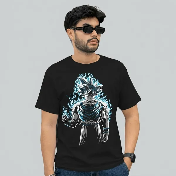 Black_Pure_Cotton_Graphic_Print_Crew_Neck_T-Shirt_For_Men