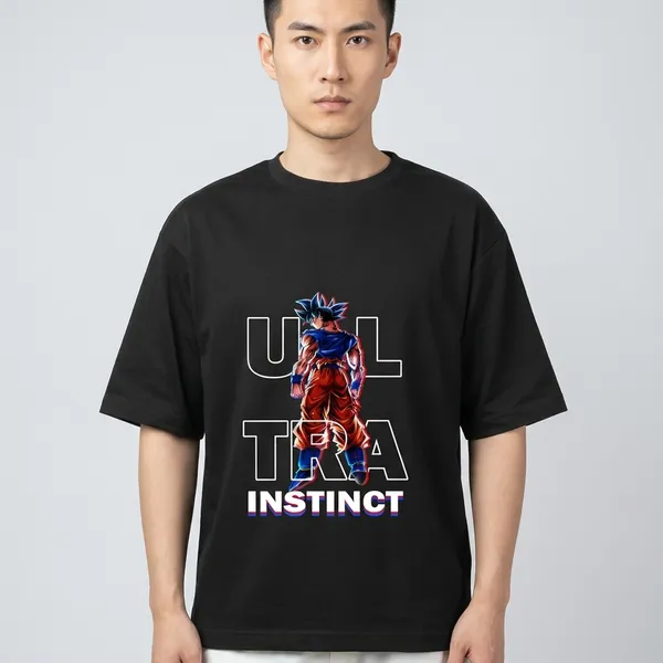 Black_Pure_Cotton__Goku_Round_Neck_Graphic_Print_T-Shirt_For_Men