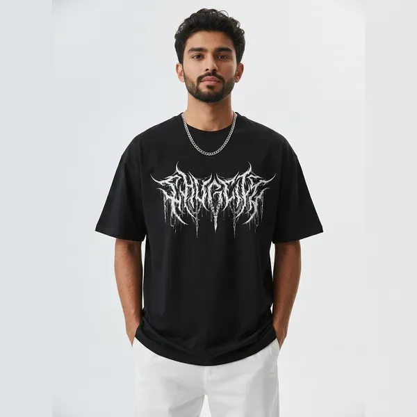 Black_Pure_Cotton_Printed_Round_Neck_T-Shirt_For_Men