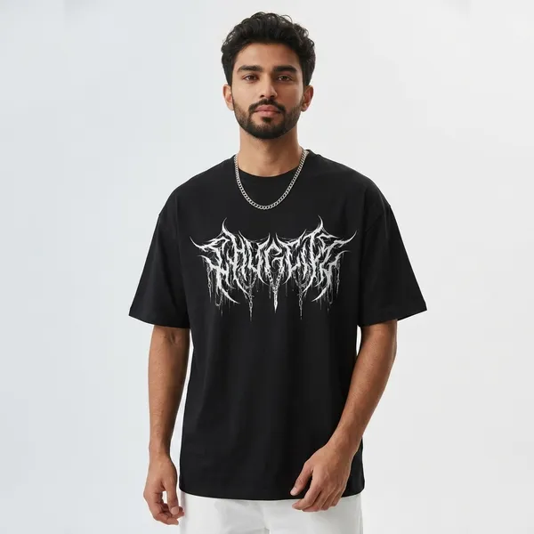 Black_Pure_Cotton_Printed_Round_Neck_T-Shirt_For_Men