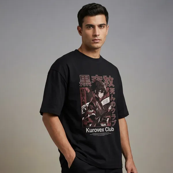 Black_Pure_Cotton_Oversized_Anime_Graphic_Print_T-Shirt_For_Men