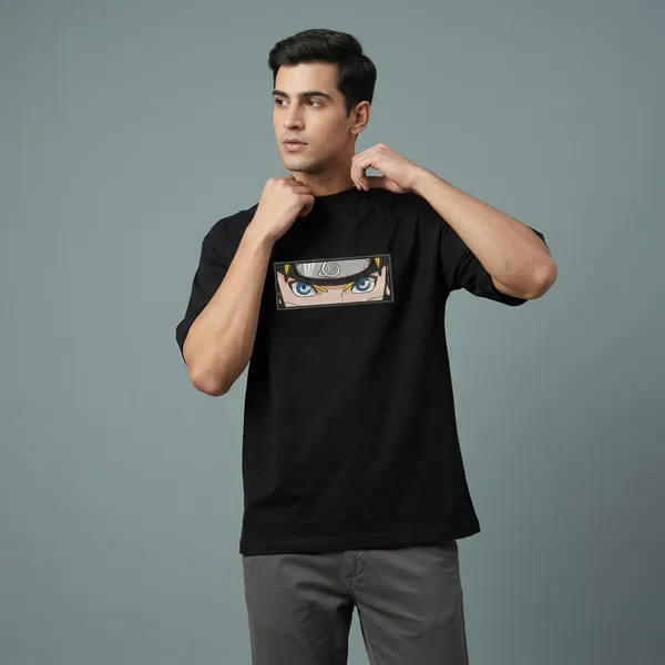 Black_Pure_Cotton_Anime_Naruto_Eyes_Embroidery___T-Shirt_For_Men