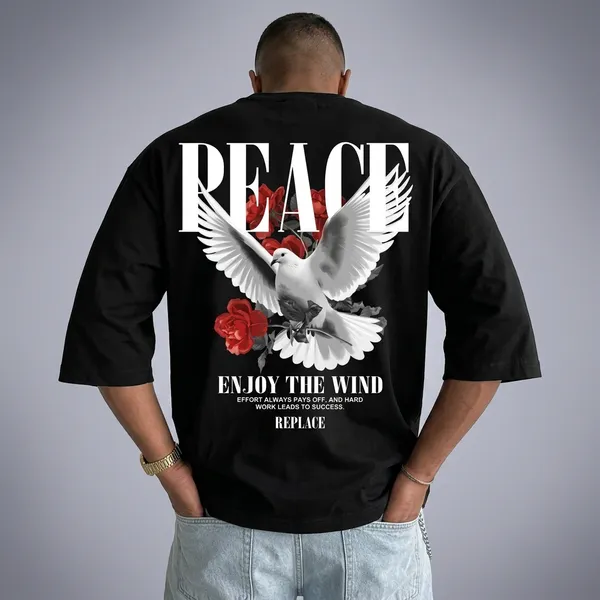 Black_Cotton_Printed_Round_Neck_T-Shirt_For_Men