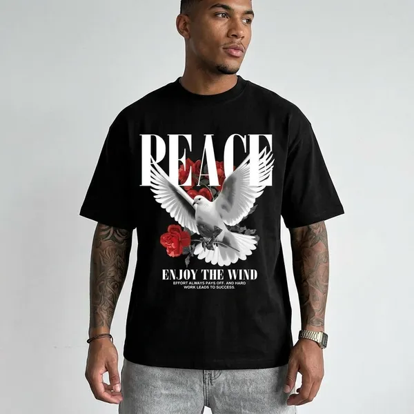 Black_Cotton_Printed_Round_Neck_T-Shirt_For_Men