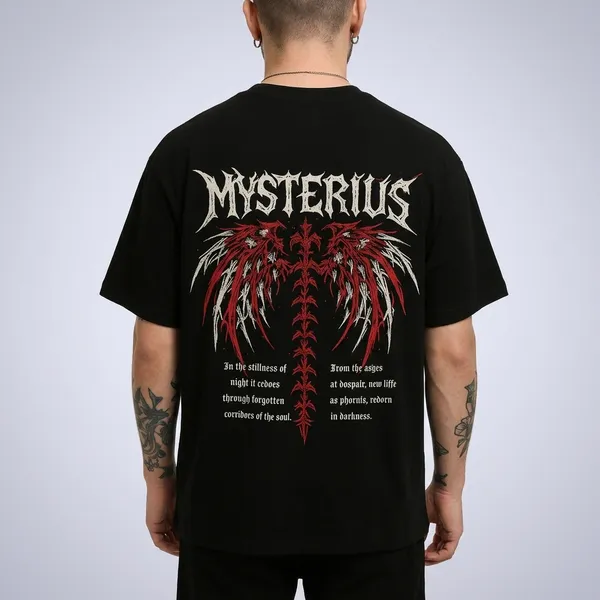 Black_Pure_Cotton_Graphic_Print_Round_Neck_T-Shirt_For_Men
